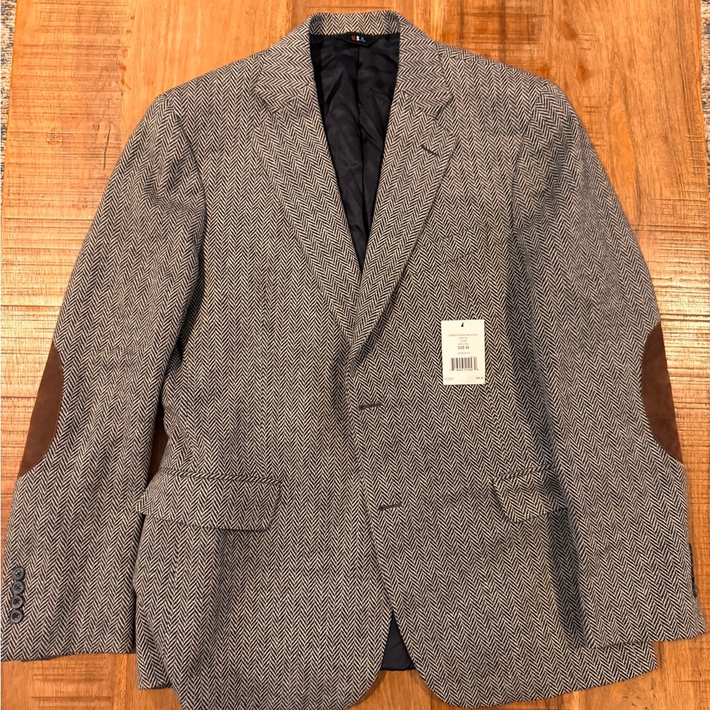 Jack Spade Gardner Herringbone Blazer new 44 Large sport coat